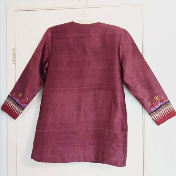 Classic Lanna Thai 100% Silk Ornamental Jacket - Picture 2 of 7